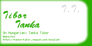 tibor tanka business card